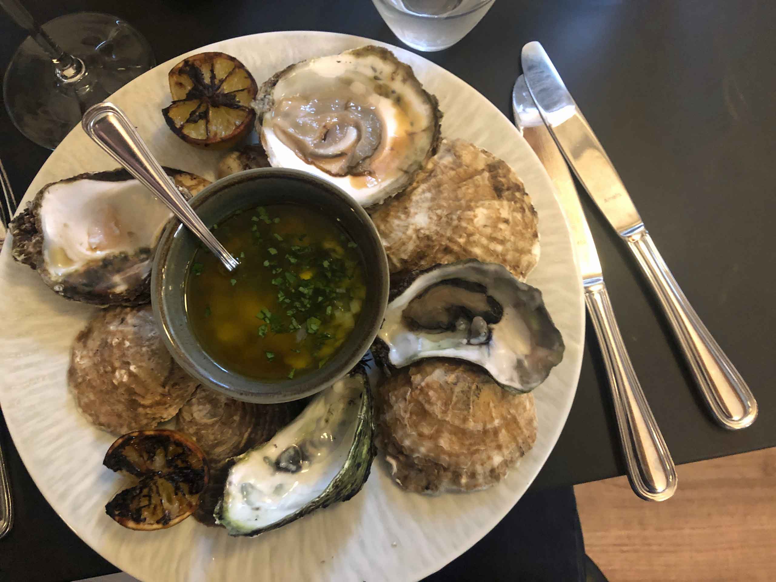 Østers på Steenbergs Brasserie