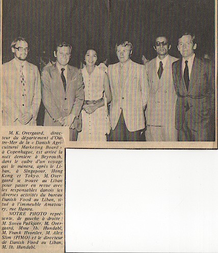 Pressebillede fra libanesisk avis 1974