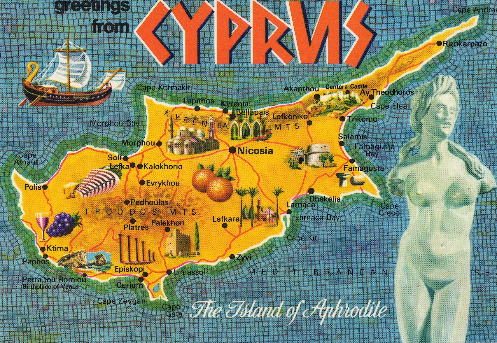 Postkort til Arthur og Cecilie