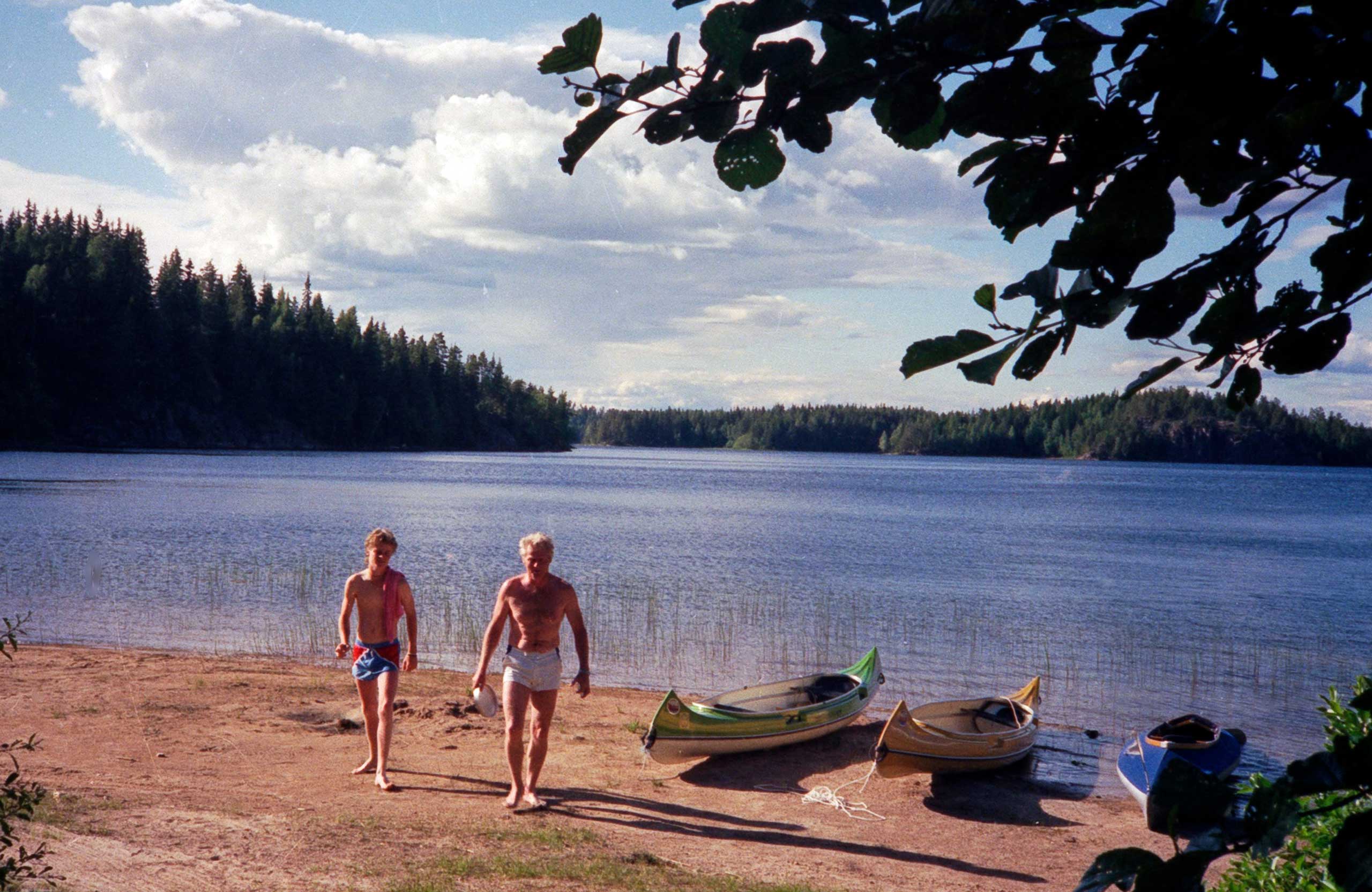 Svømmetur i søen