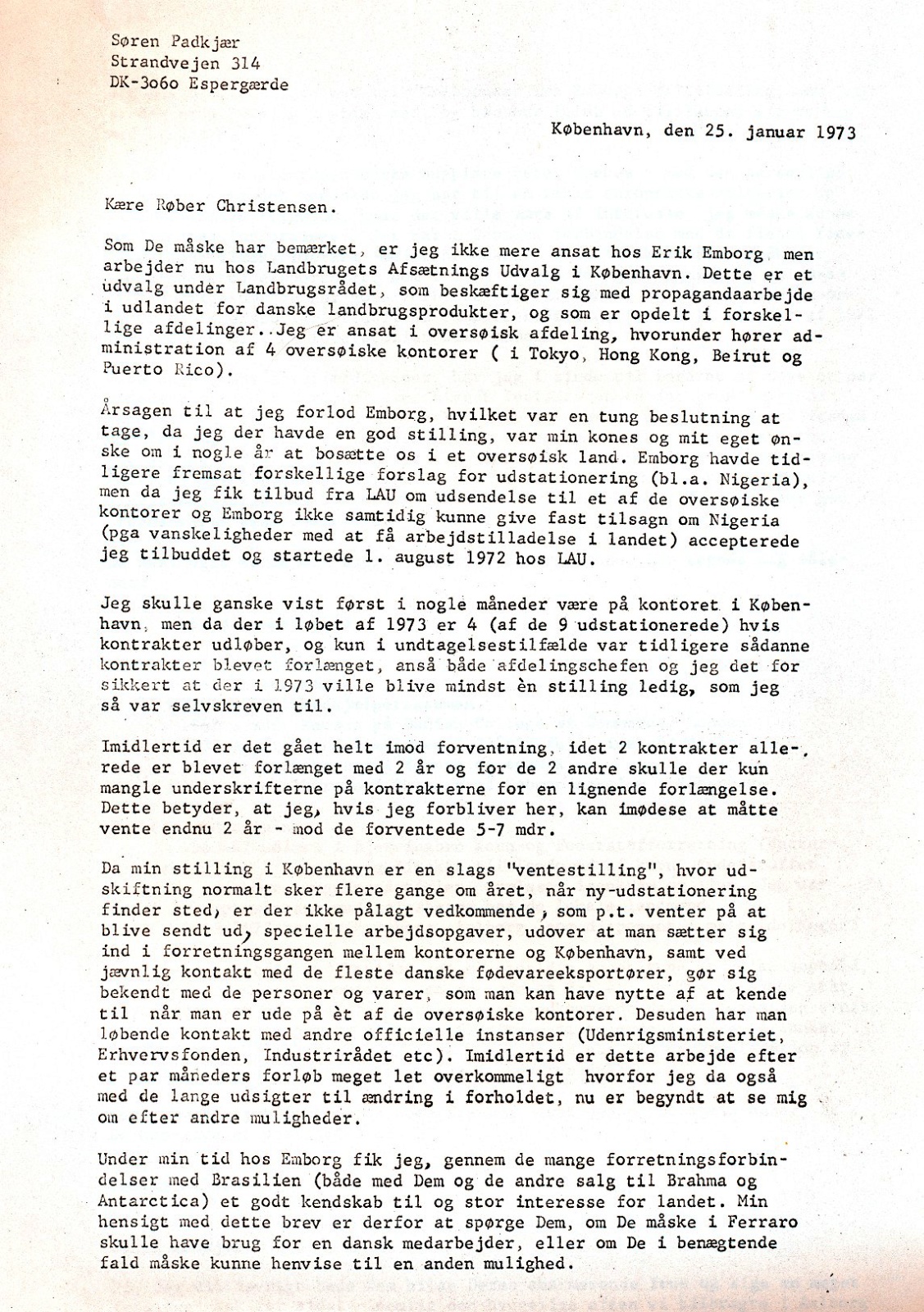 Røber Christensen, Brasilien, side 1