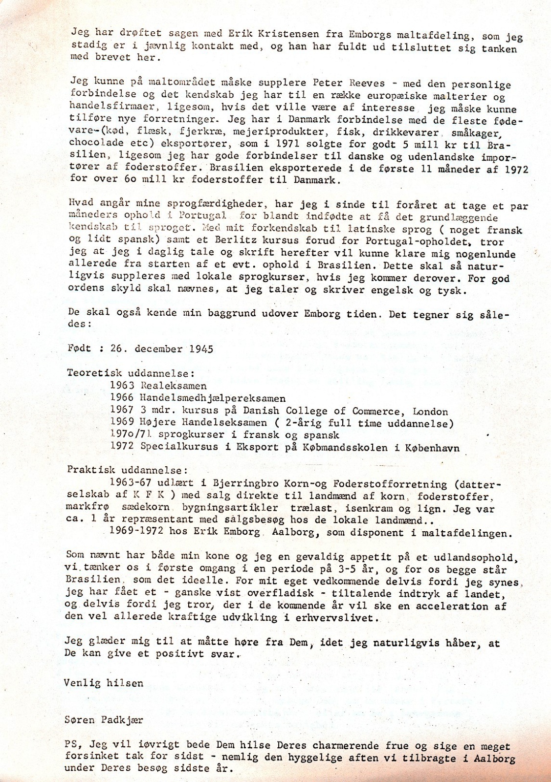 Røber Christensen, Brasilien, side 2