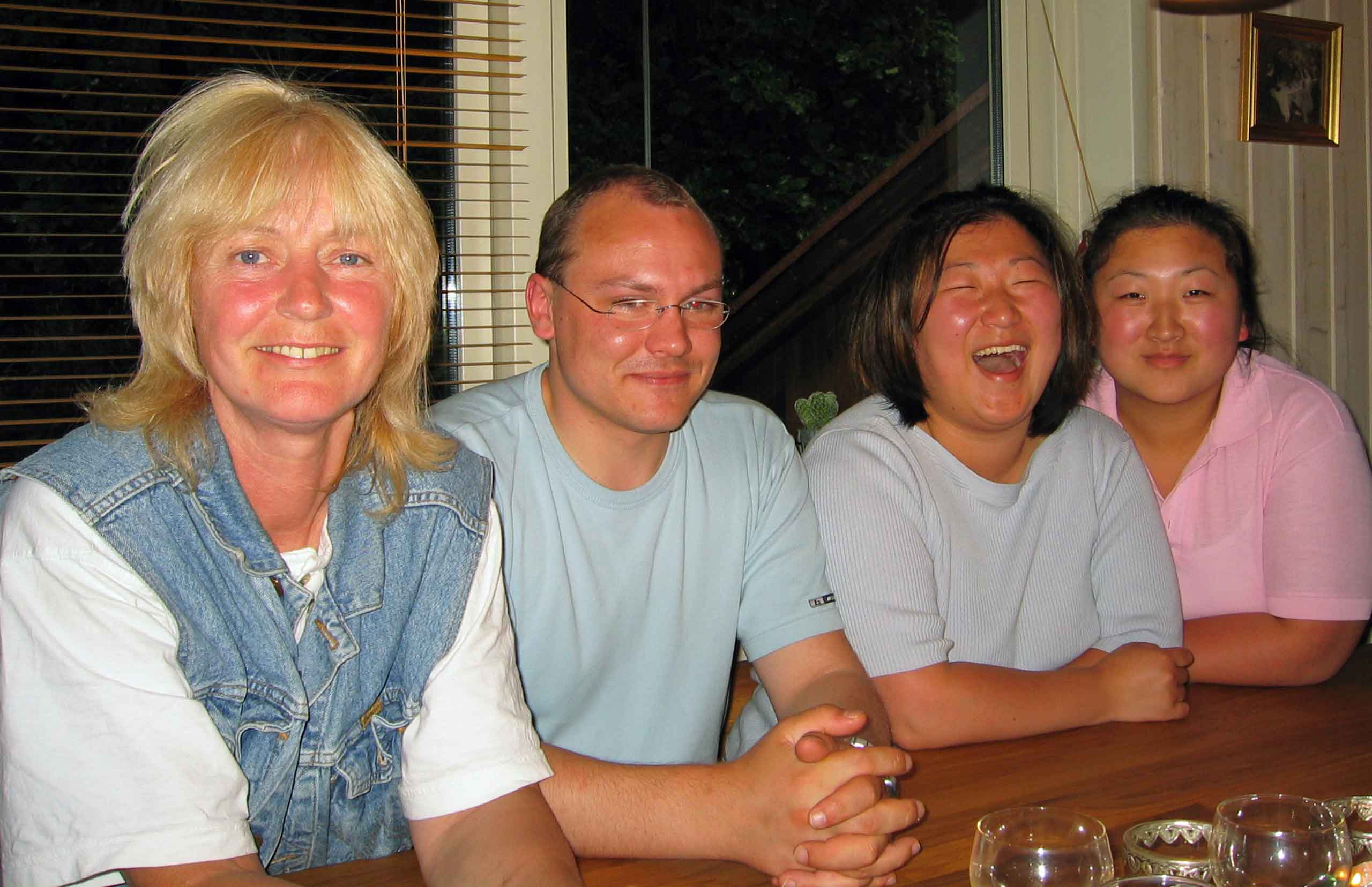 Benthe, Michael, Camilla og Anja