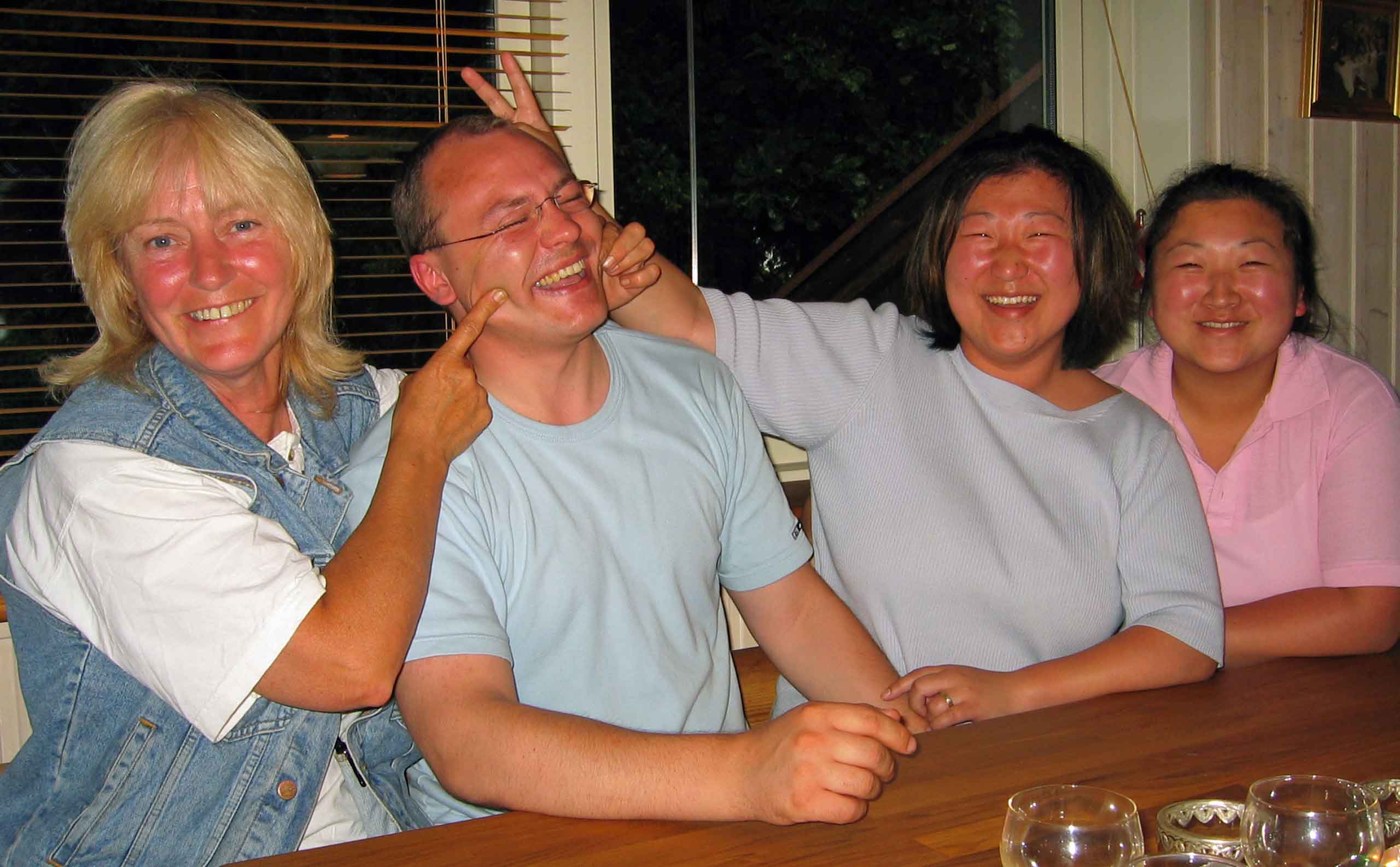 Benthe, Michael, Camilla og Anja