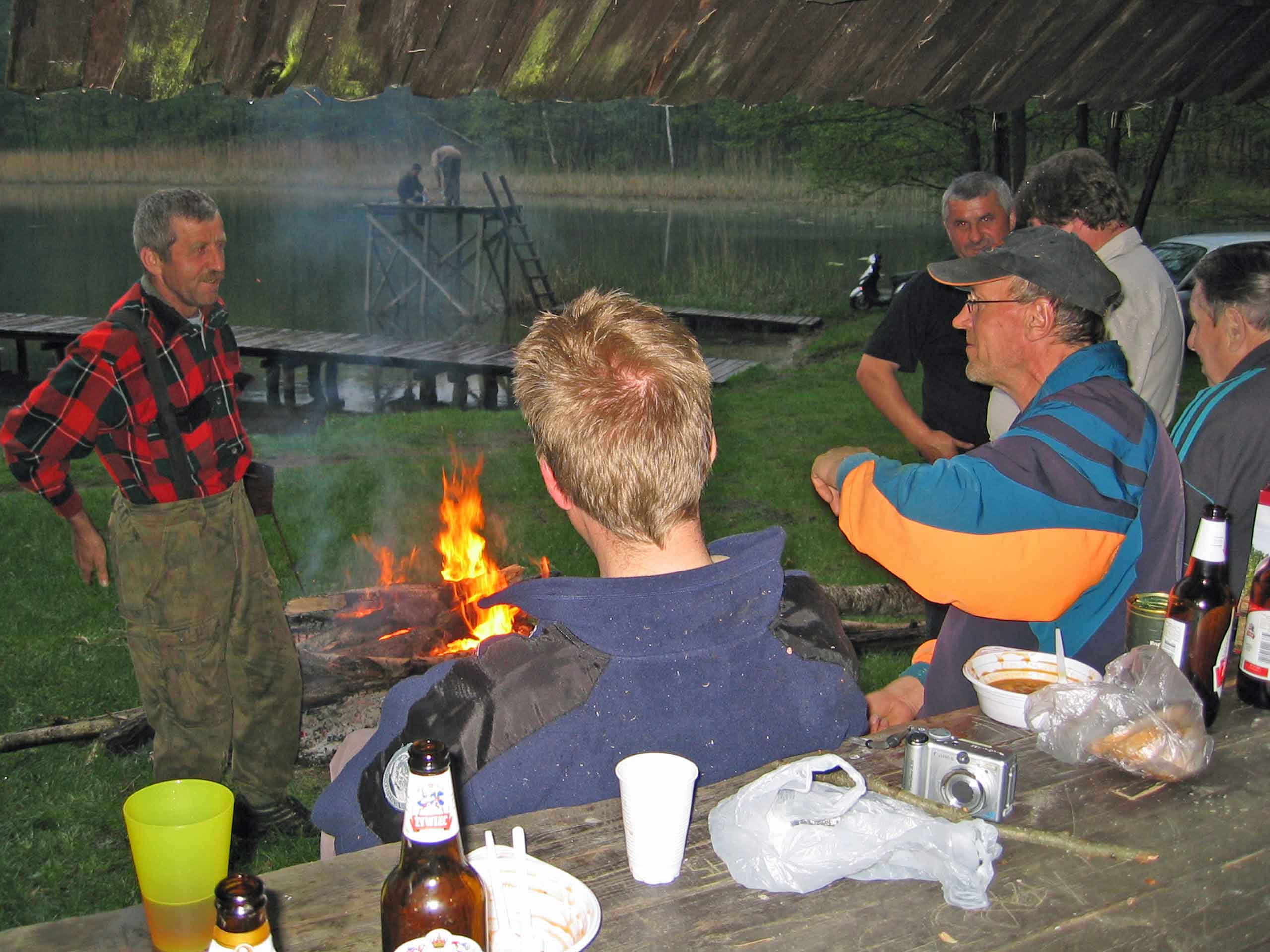 Lejrbål med vore nye venner