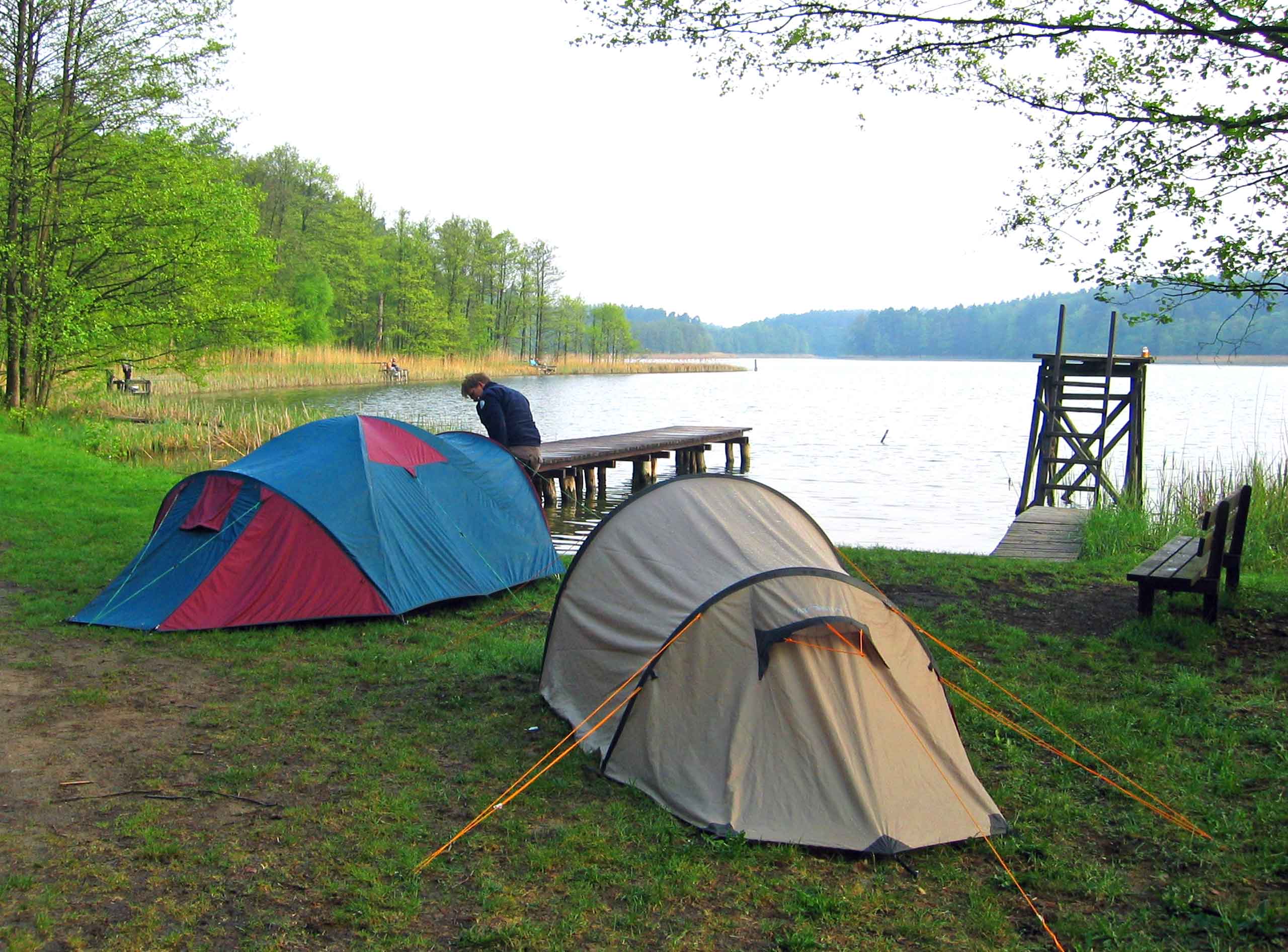 Teltplads med fin udsigt