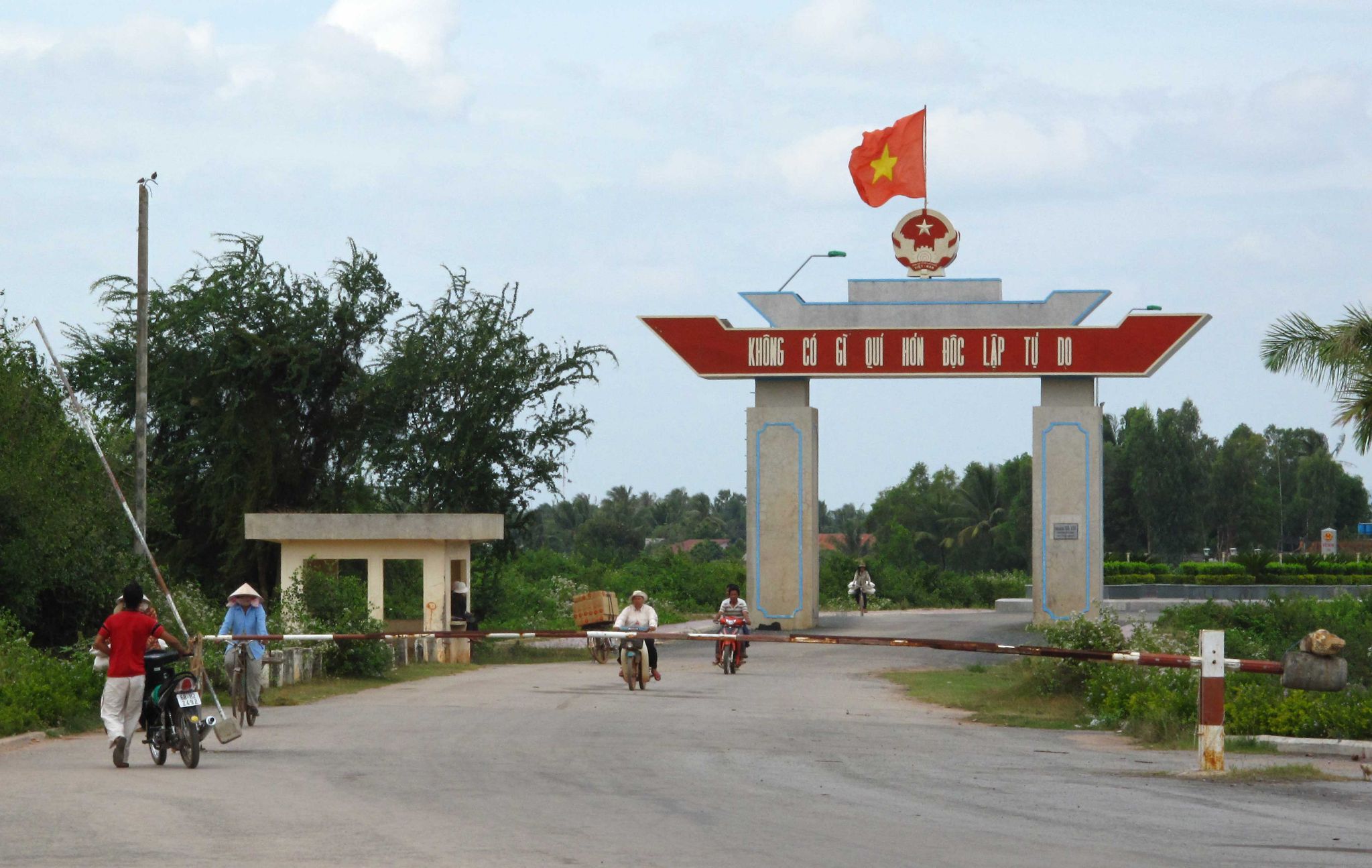 Grænseovergang fra Cambodia