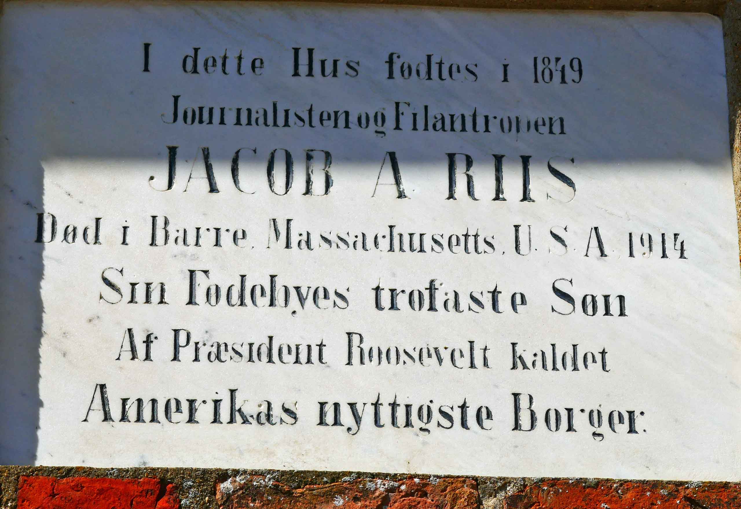 Jacob A. Riis er født her