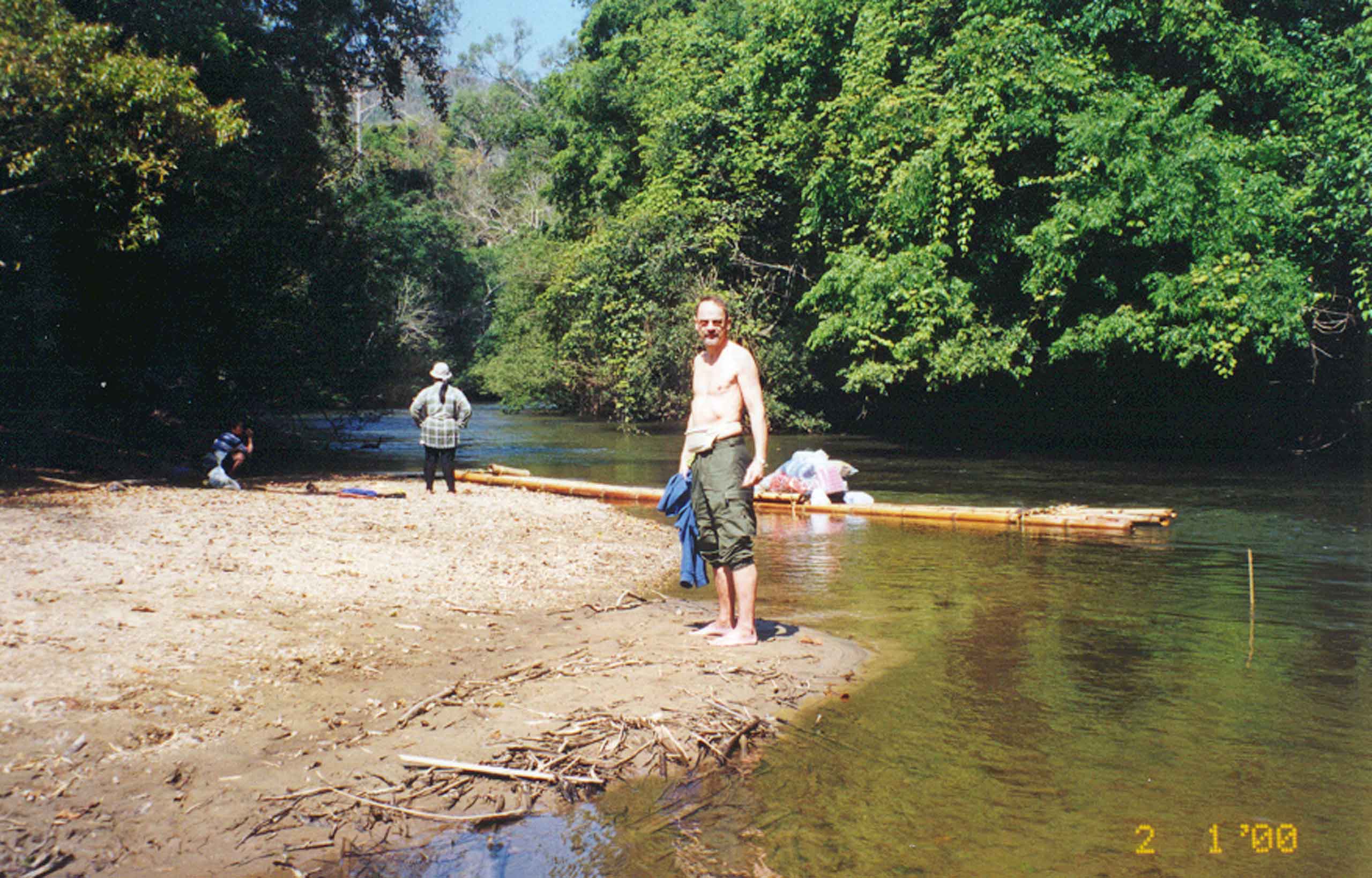 Klargøring til tømmerflåde sejlads