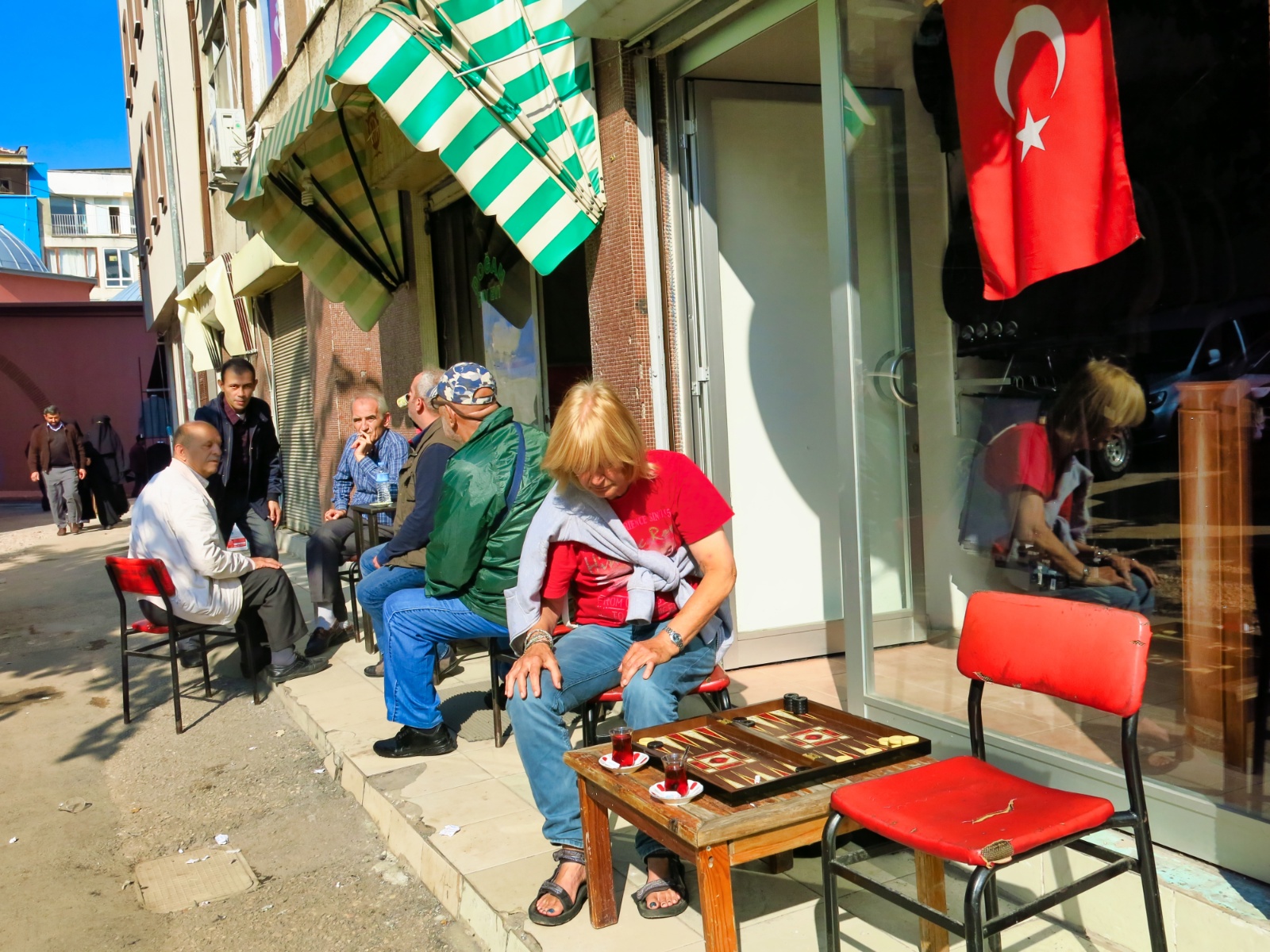 Bursa te-pause med trik-trak