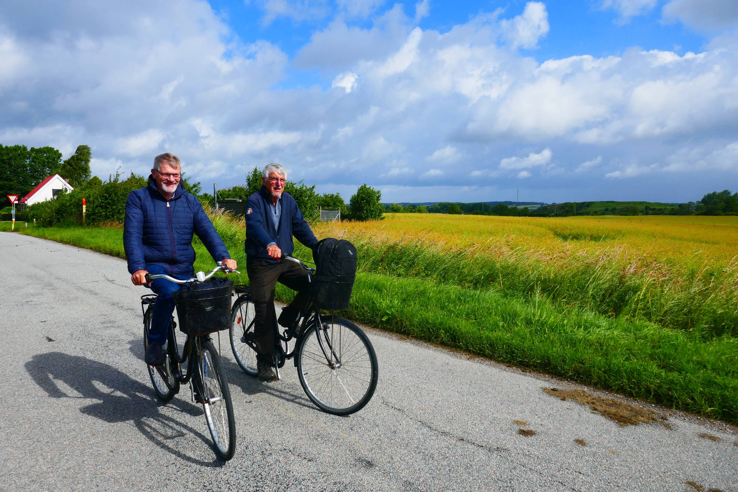 Hans og Frank på cyklerne