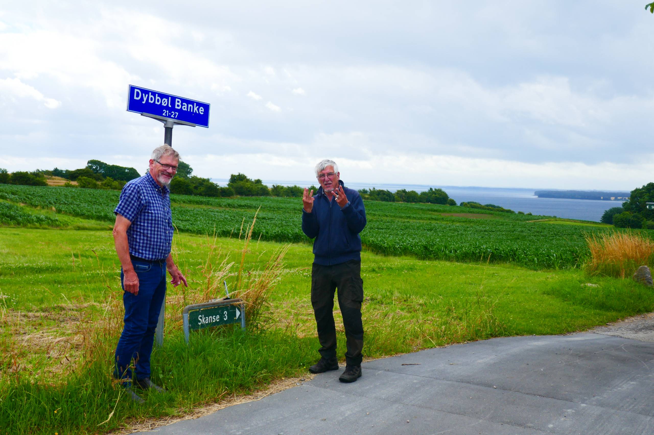 Hans og Frank ved Dybbøl Banke