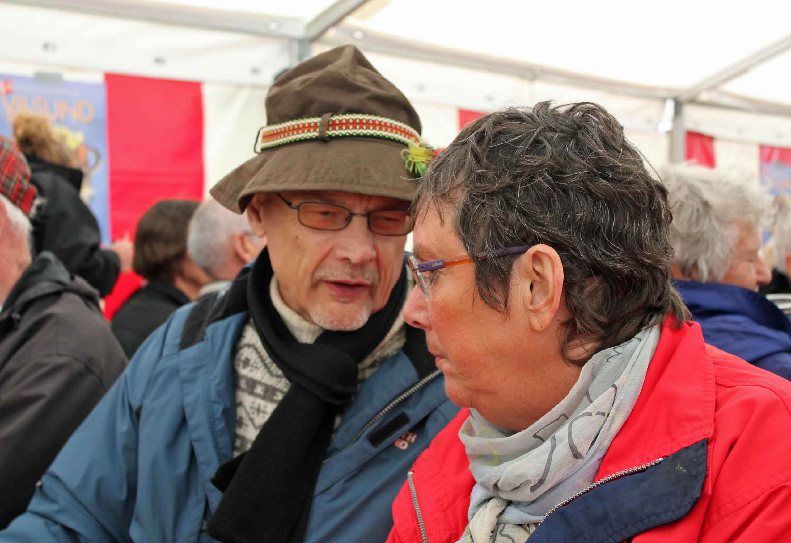 Kaja og Søren i teltet