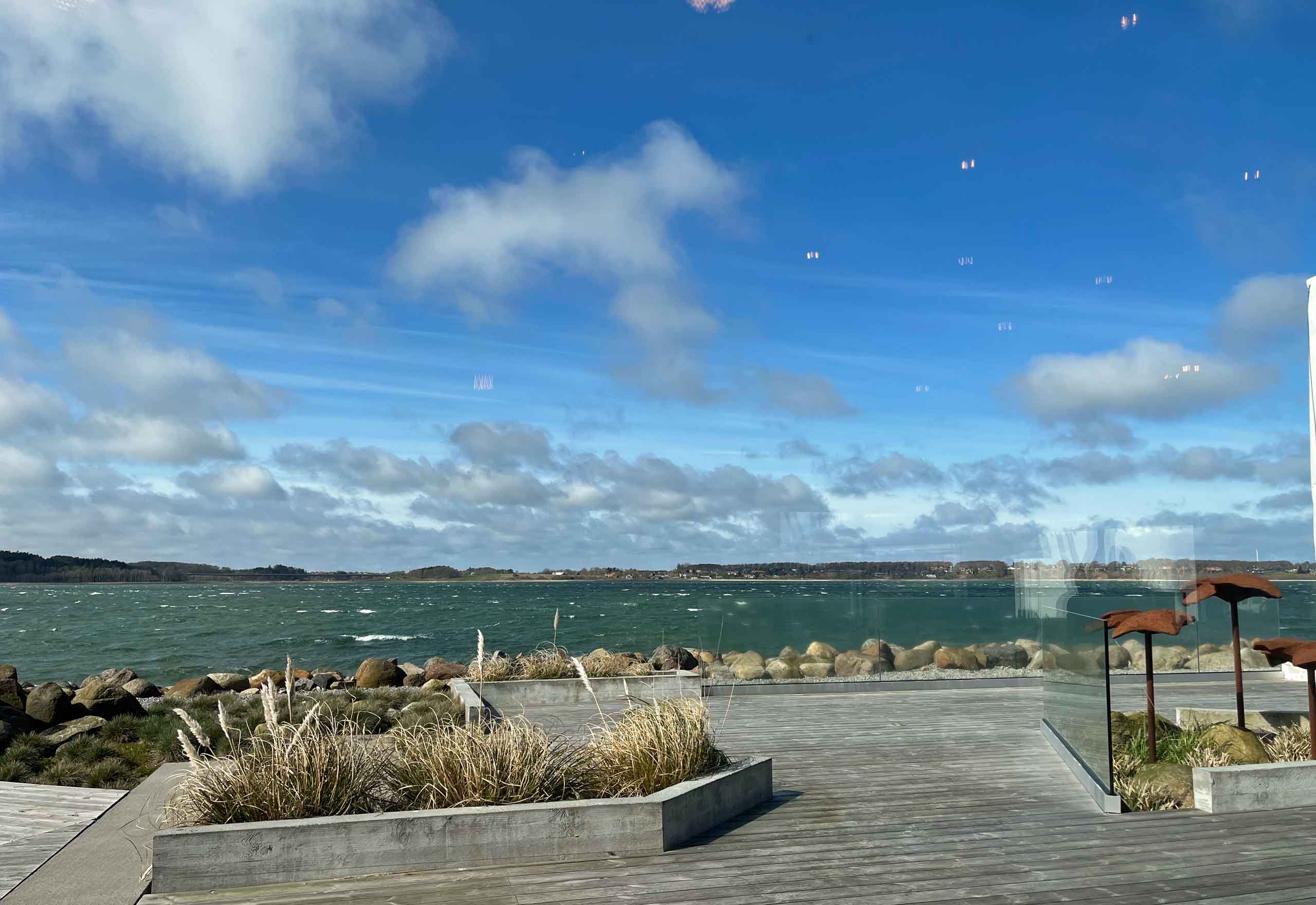 Udsigt fra den lune restaurant